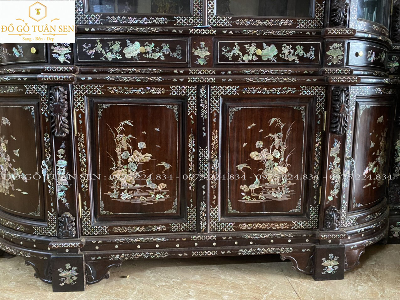 Thông tin  tủ bày đồ khảm ốc đẹp